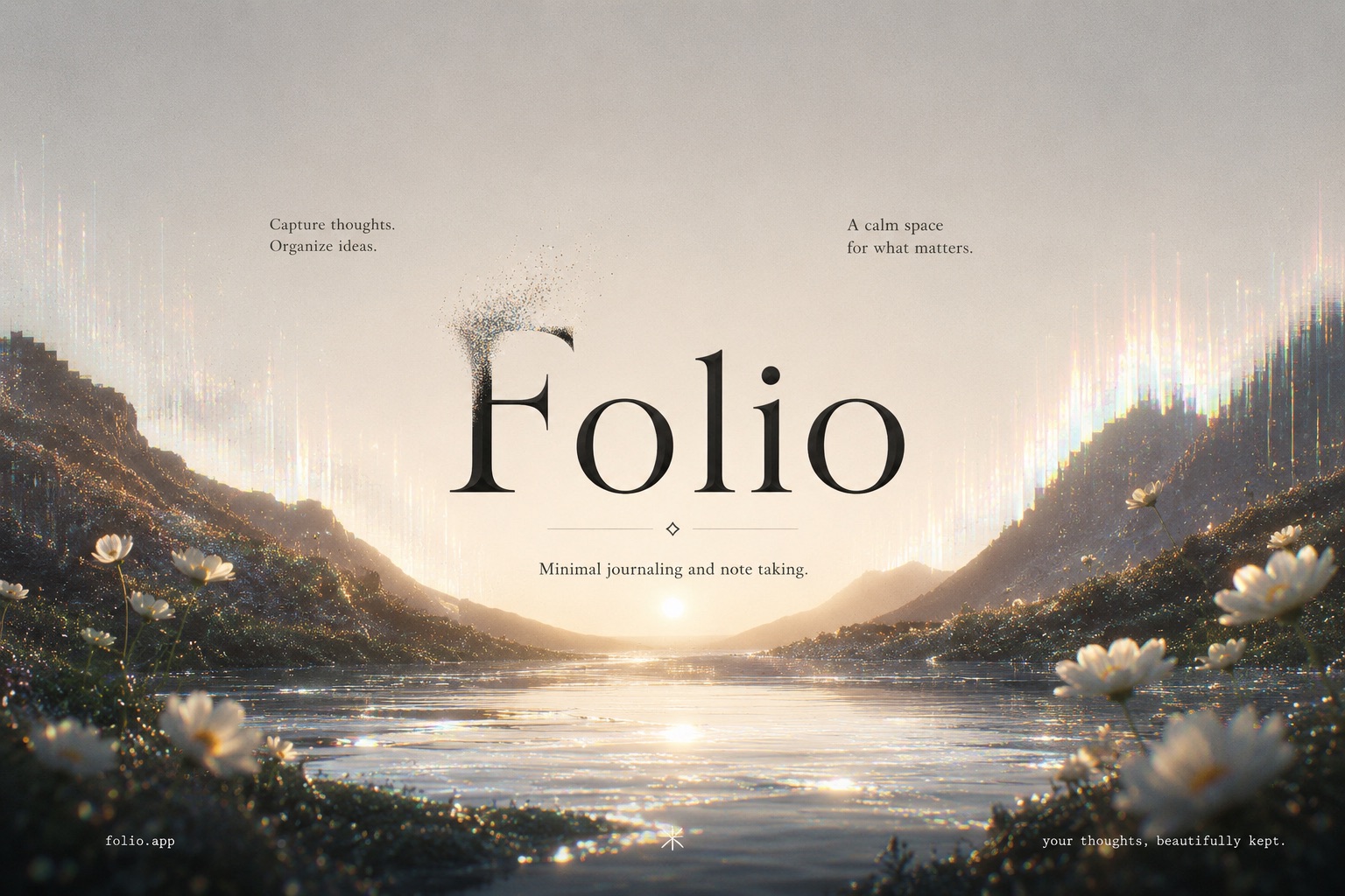 Folio — minimal journaling and note taking